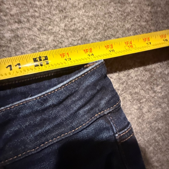 American Eagle Hi Rise Cheeky Shortie Jean Shorts Womens 6 blue Micro Mini Denim - Picture 5 of 9